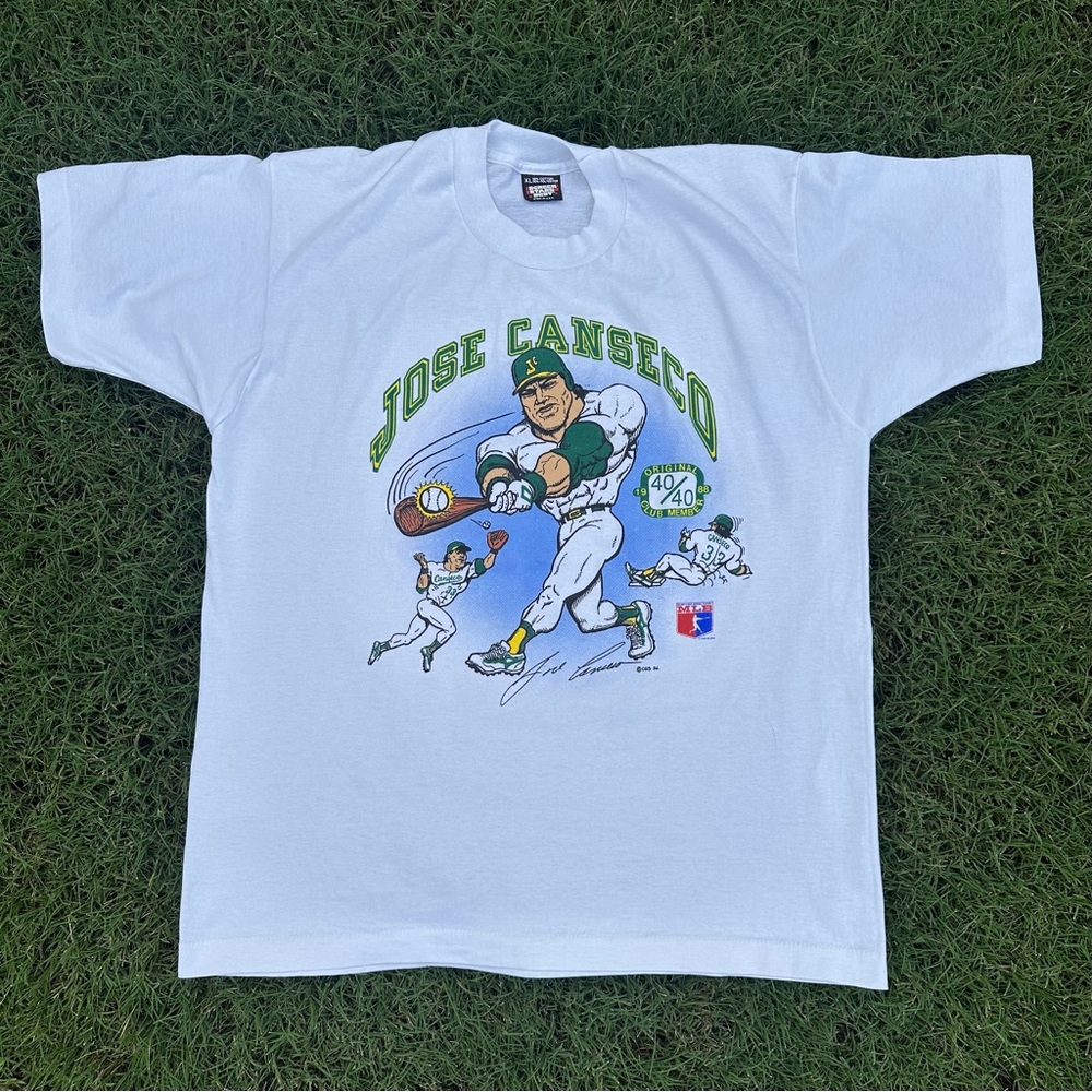 Vintage Jose Canseco Shirt Mens XL MLB 1988 Oakland Athletics 40/40 Club A’s